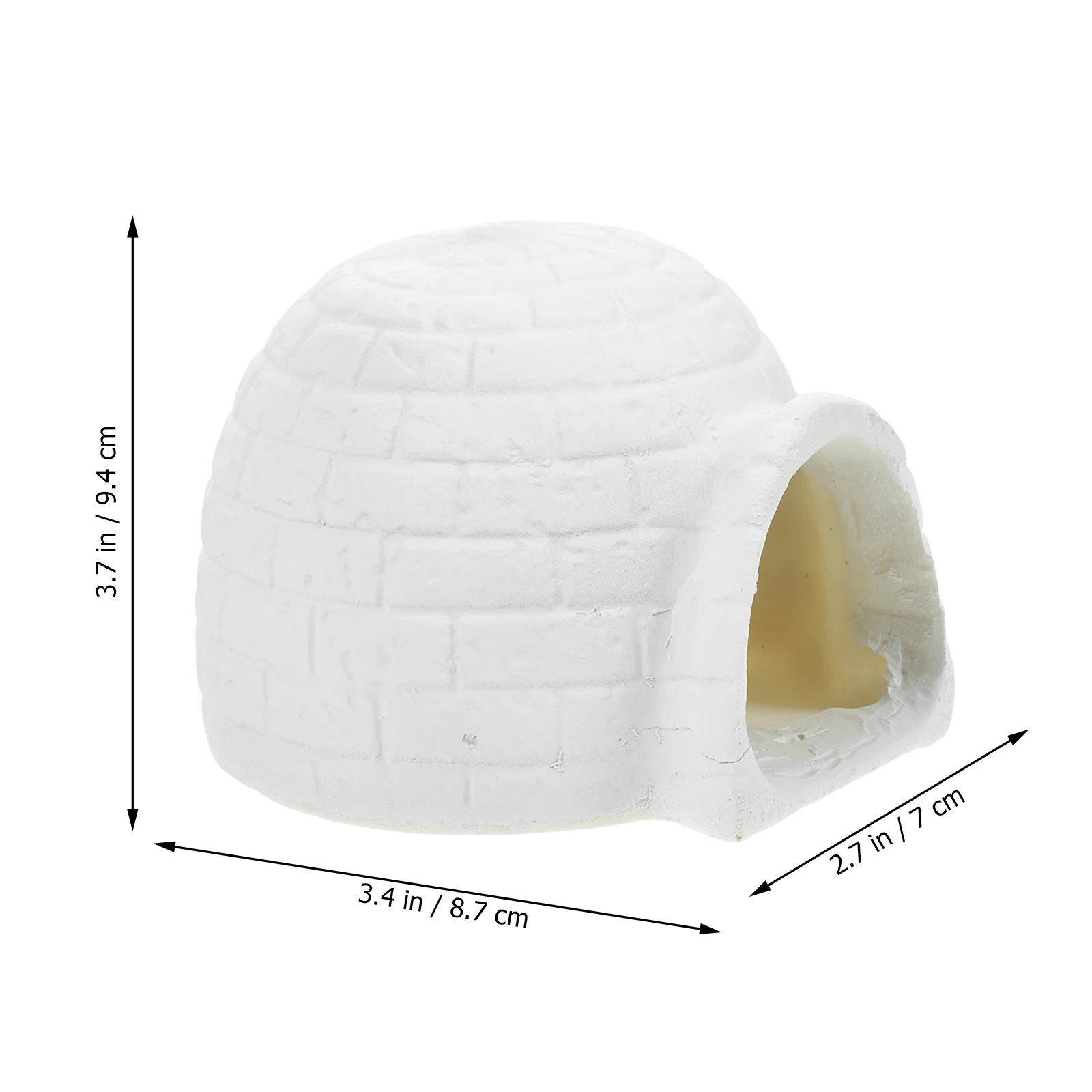 Artificial Simulation Igloo Child Kid Toys Ice House Models Resin Figures Decor