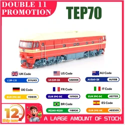 Original USSR 1/87 Main Line Single-unit Diesel locomotive TEP70 Plastic Model Authentic Belarus Die Cast Train Model JLKN011