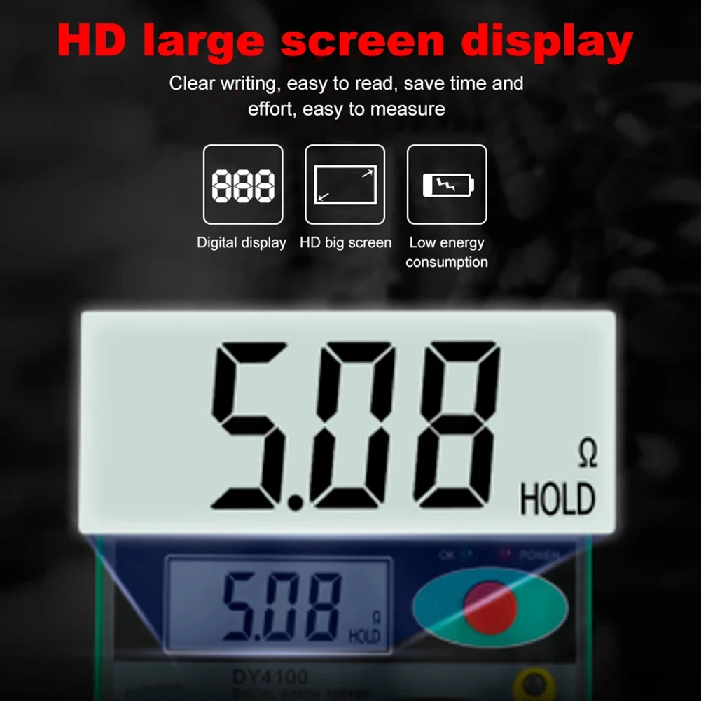 

Digital Earth GroundResistance Meter DY4100 Digital Earth GroundResistance Meter Meg-ohmmeter Resistance Tester 150*100*70MM