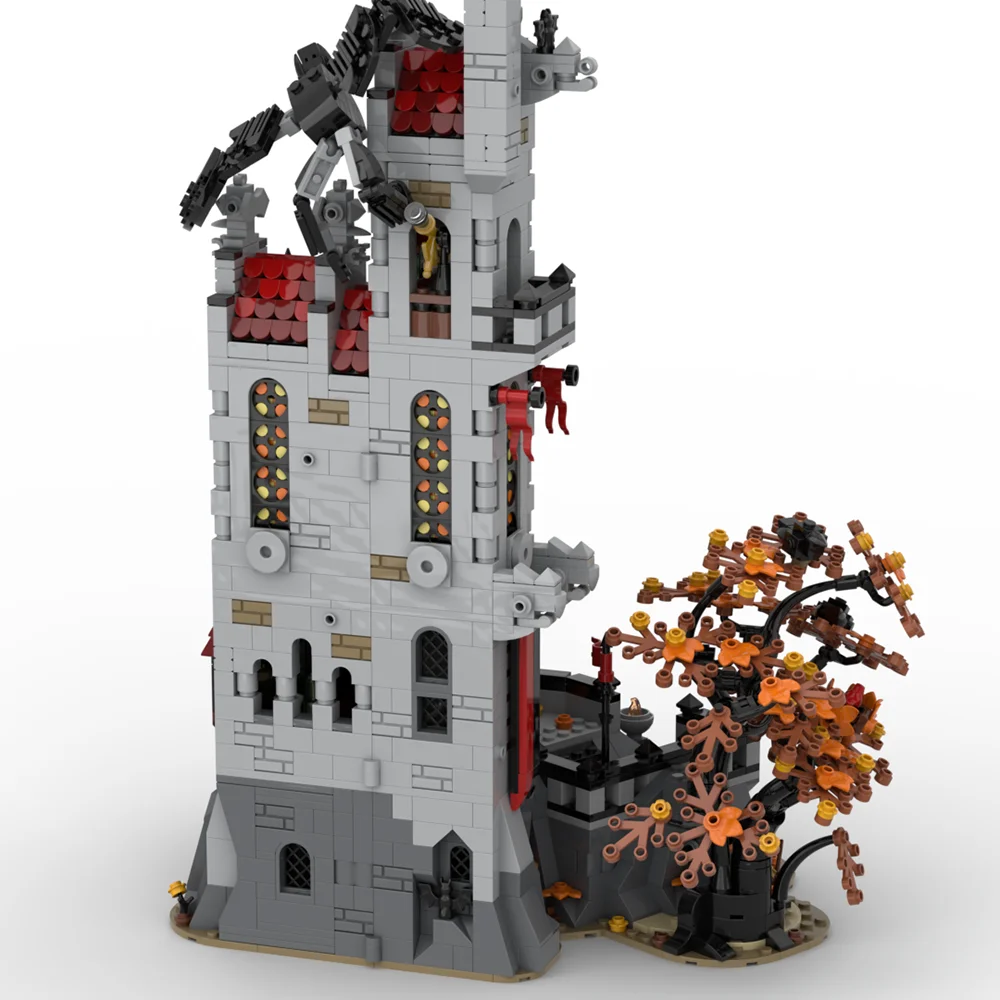 MOC-Fight Knights - Basil Manor 빌딩 블록, 중세 도시 모델, DIY 빌딩 블록 장난감, 어린이 교육 선물, 2233 개