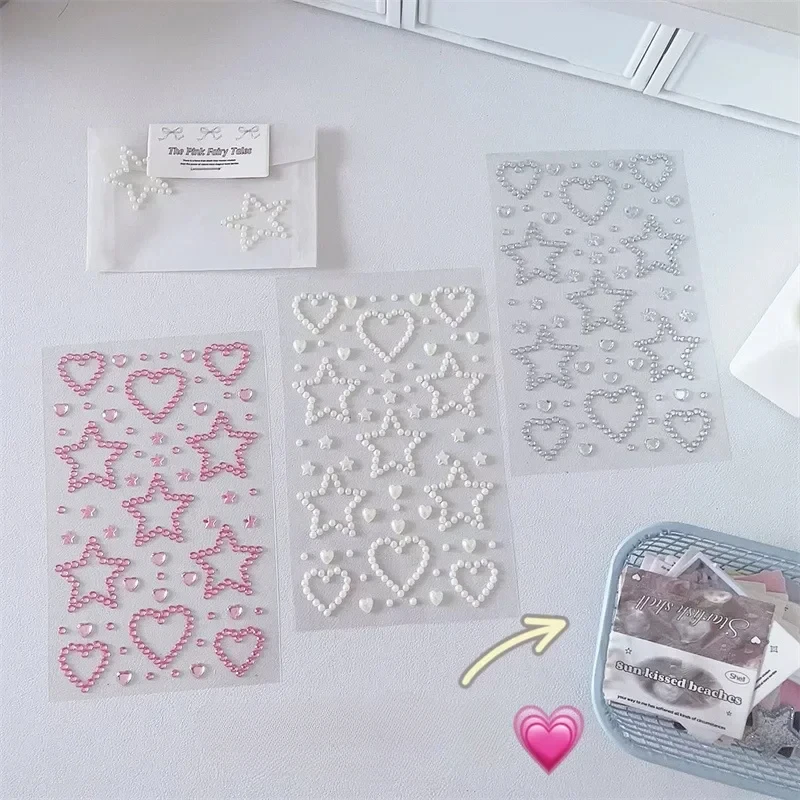 

Креативный дизайн, модное сердце, звезда, стиль, скрапбук, журнал, наклейка, хрустальная канцелярская наклейка, сделай сам, декор, наклейка для фотокарт Kpop