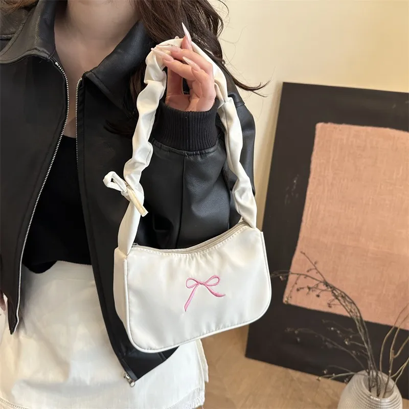 

Новинка 2025 года, женская сумка через плечо с узлом, высококачественная женская сумка через плечо на одно плечо, модная универсальная маленькая сумка