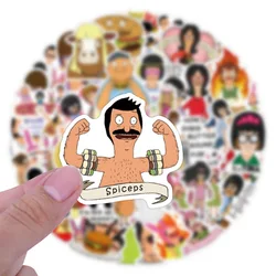 10/30/55/110PCSC Cartoon Animated Bobs Burgers Sticker Funny Graffiti Waterproof Decal Kids Toy DIY Skateboard Laptop Sticker