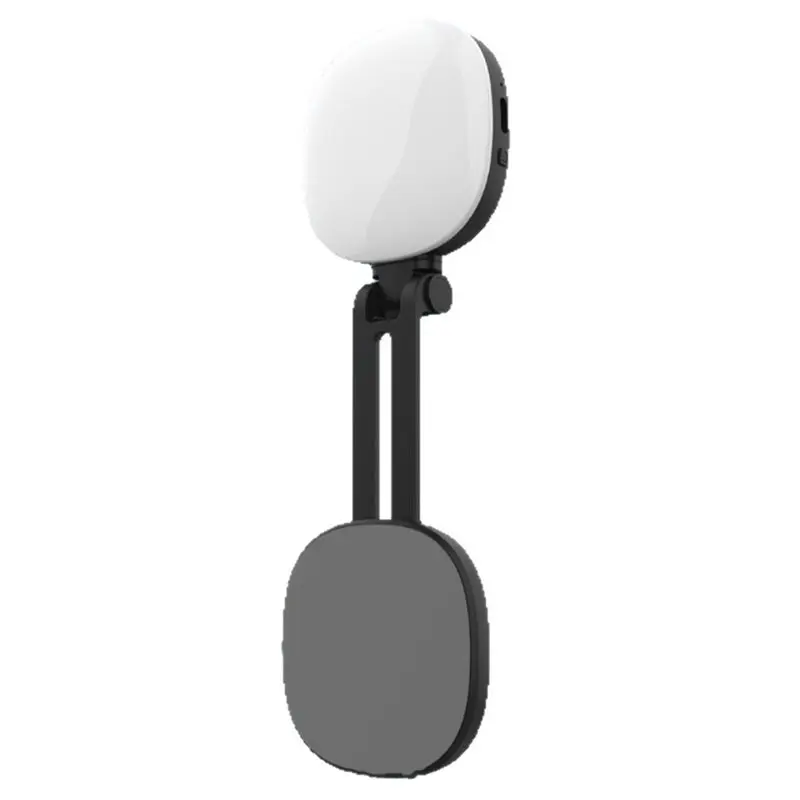 Phone Magnetic Selfie Fill Light Live Photo Mini Portable Makeup Mirror Foldable Pocket LED Light Mobile Phone Holder