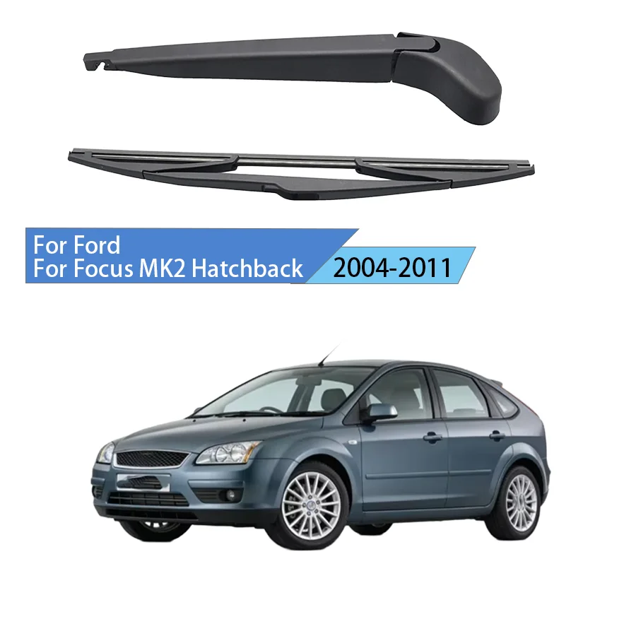 

Rear Window Windshield For Ford Focus MK2 Hatchback 2004-2011 Rear Wiper Blade Arm Set