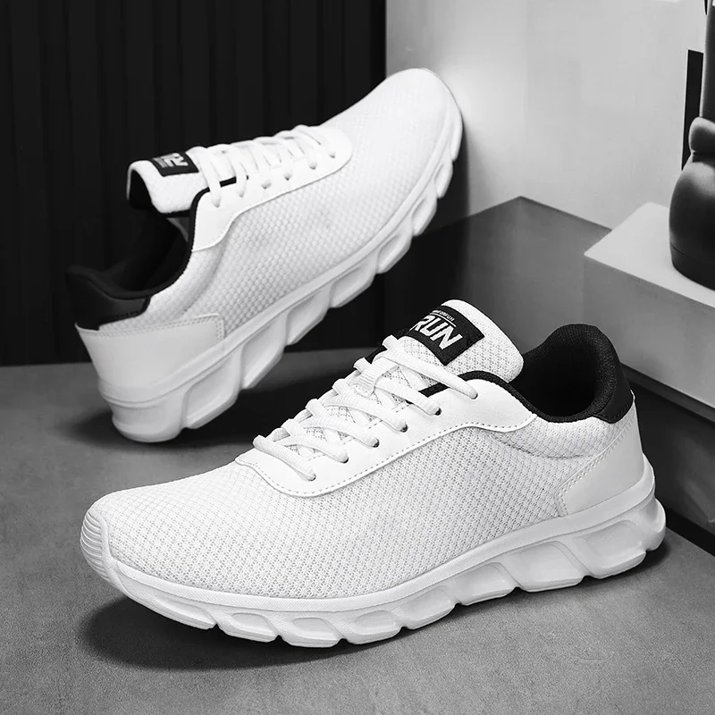 

ELUVA Mens Sports Shoes Breathable Mesh Running Shoes Lightweight Walking Sneakers Non Slip Comfortable Casual Footwear