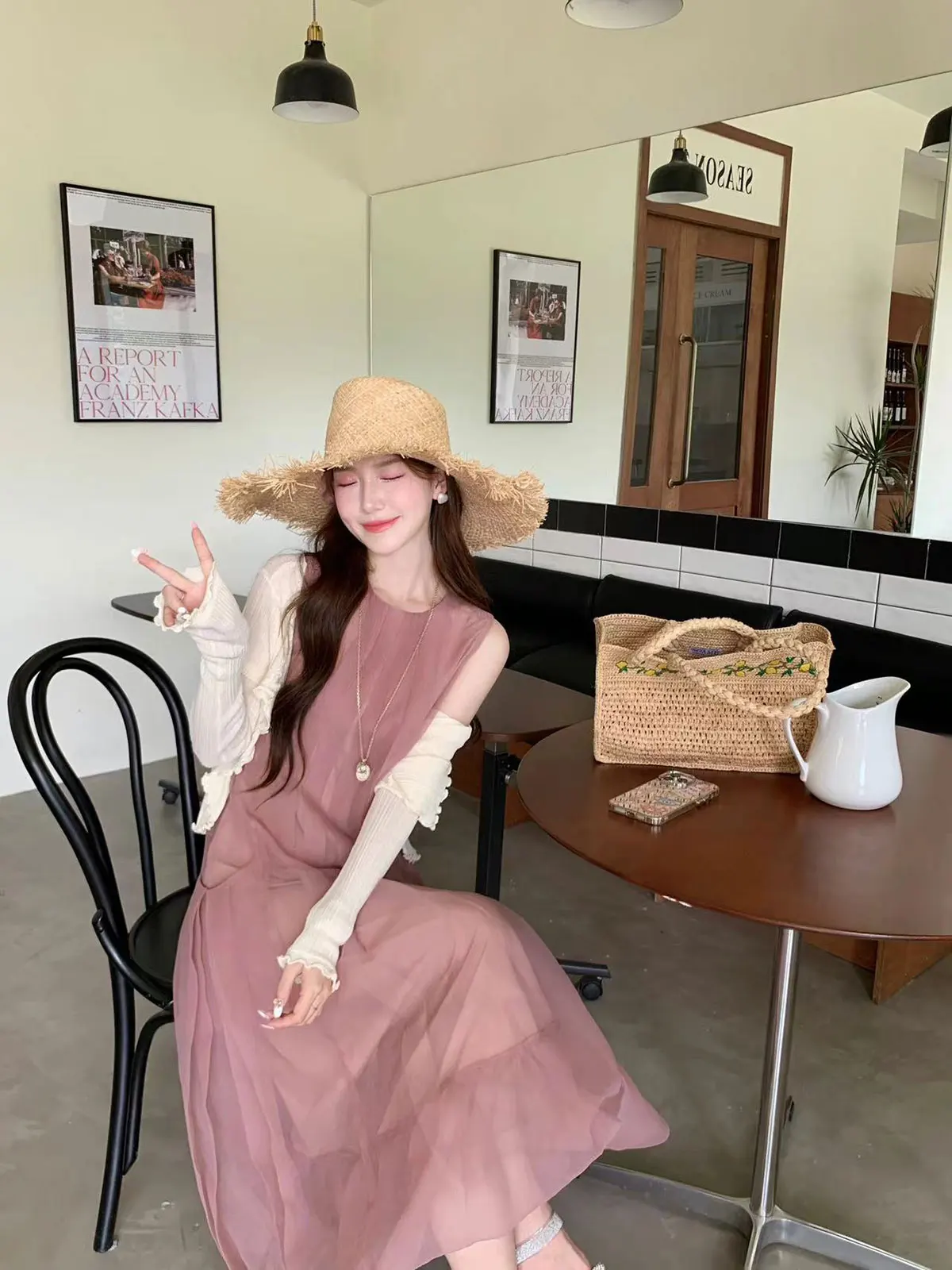 

DbyDoi Faion Knitted Light Weight Long Sve Ladies Sun Protection Cardigan Air Conditioning irt ort Sle Fit Body