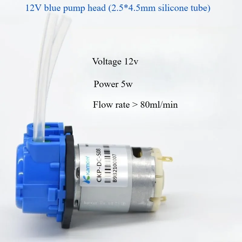 Kleine Mini-Schlauchpumpe, DC 12 V, Mikro-selbstansaugende Pumpe, Flüssigkeitspumpe, Aquarium, Labor, umkehrbare Dosierung