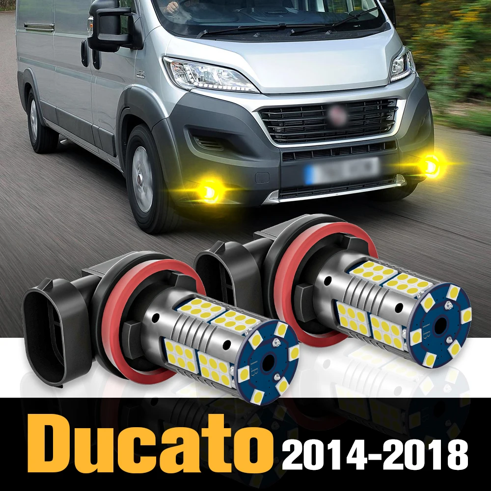 

2pcs Canbus LED Fog Light Lamp Accessories For Fiat Ducato 2014 2015 2016 2017 2018