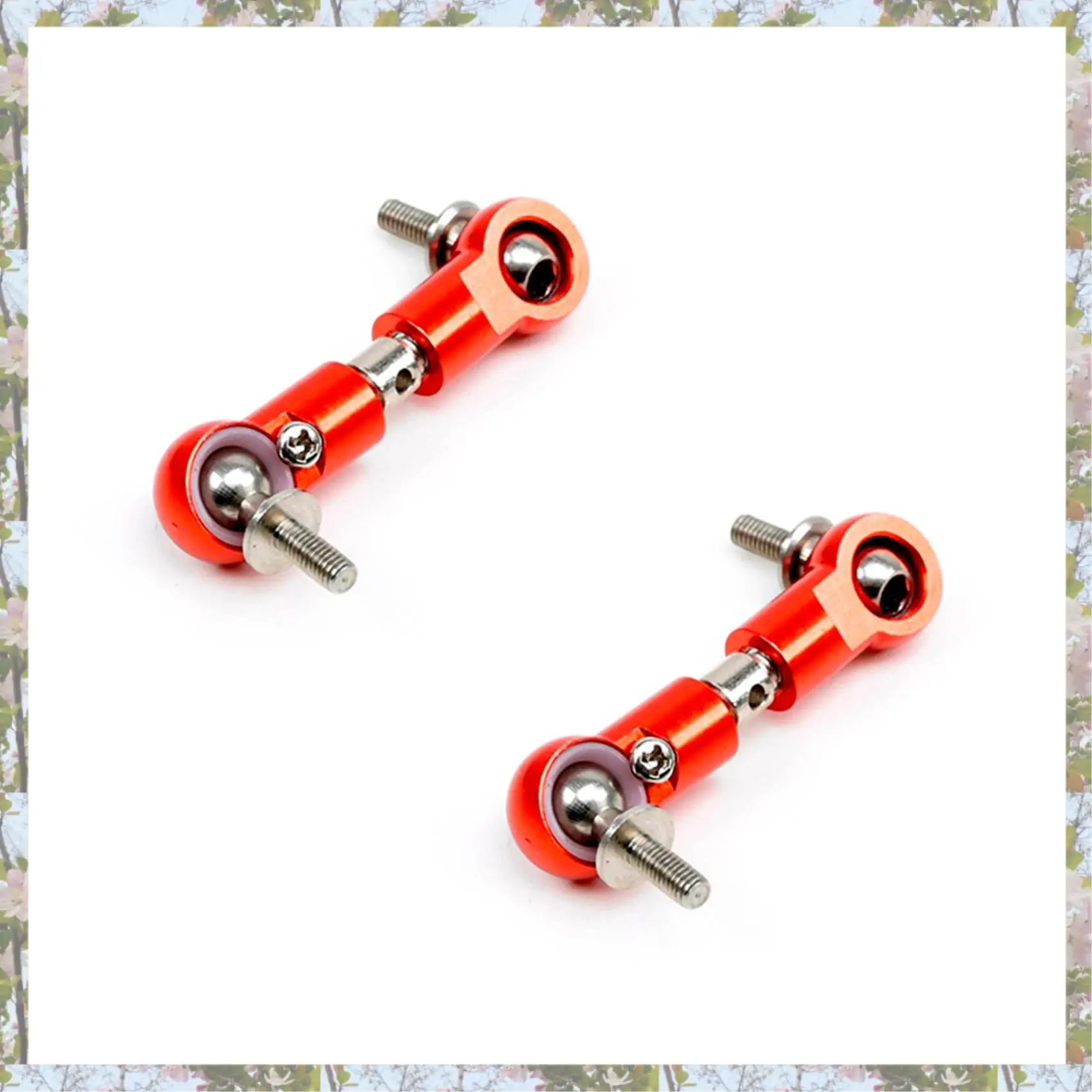 T84C-2X CNC Pull Rod Steering Servo Arm Fit For 1/5 HPI ROFUN ROVAN KM BAJA 5B 5T 5SC Losi 5Ive T Rc Car Parts-Orange Red