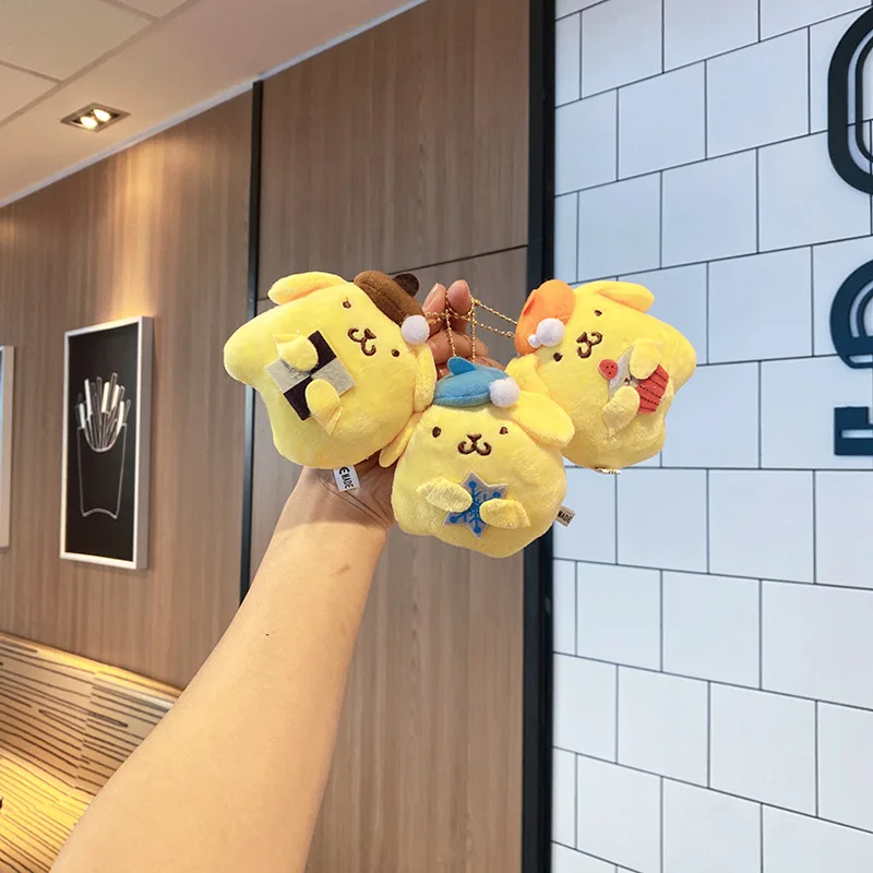 

Новый стиль Sanrio PomPomPurin мультфильм плюшевая игрушка брелок пара рюкзак кулон автомобильный брелок лучший друг подарок на день рождения и Рождество