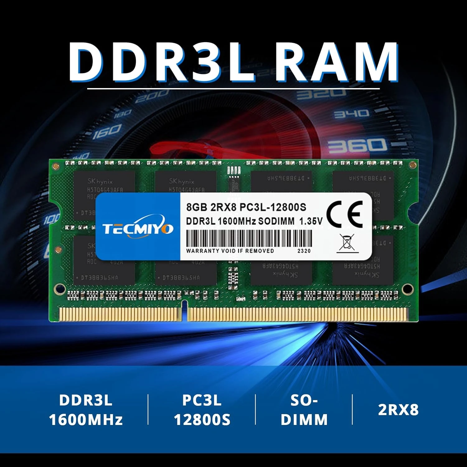 Laptop Memory RAM DDR3 DDR3L 4GB 8GB 1600MHz 1333MHz 1066MHz 1.35V/1.5V PC3/PC3L-12800S PC3-10600S PC3-8500S -1PC Green