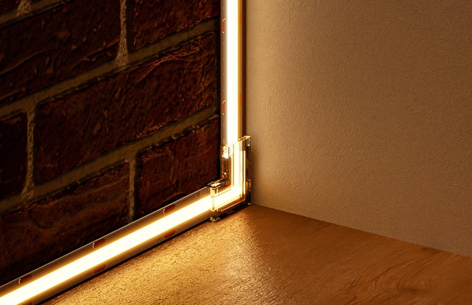 COB-LED-Anschlüsse, 90 Grad, L-förmige Ecke, 5/8/10 mm, lötfrei, für CCT, FCOB, RGB-Streifen, Lichter, 2/3/4-poliger Anschlussstreifen zu Streifen – Detail 20