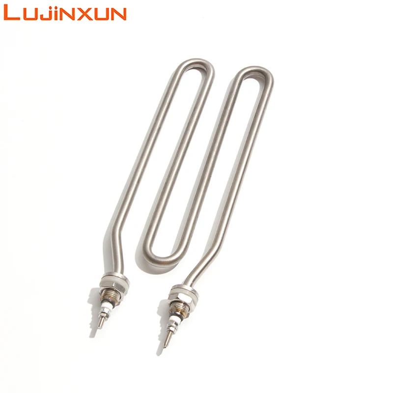 Lujinxun 220V/380V Electric Heating Element M18 Thread 3KW/4KW 304 Stainless Steel Tube for Steamer Heater Pipe 1pc