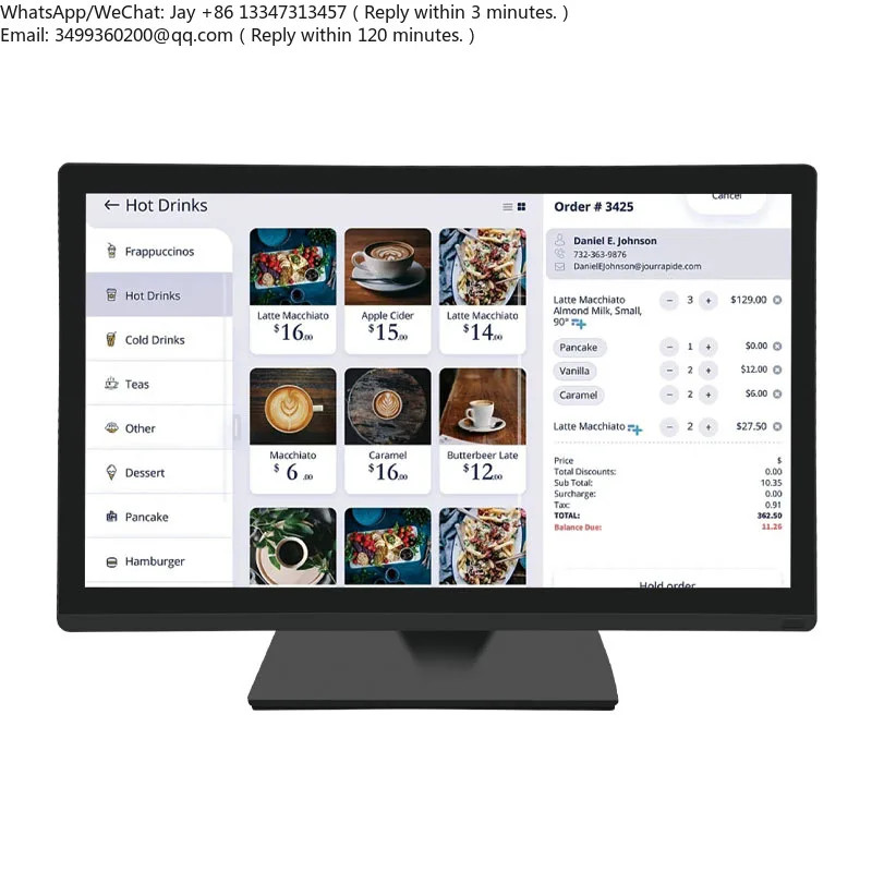 

Hotsale Wide Application Range Cashier Menu Display 19.5inch 21.5inch Pos Vending Machine Touch Screen Panel With OEM Interface