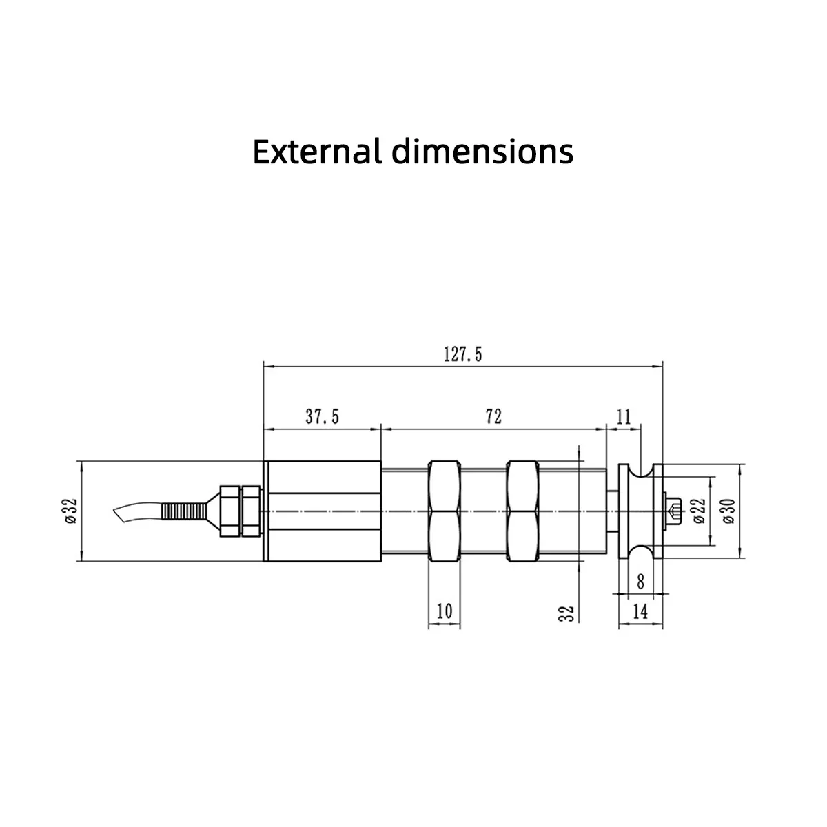 Fiber Optic Yarn Cable Tension Sensor, High-precision Tension Testing Sensor10N 20N 30 50N 100N 200N 500N