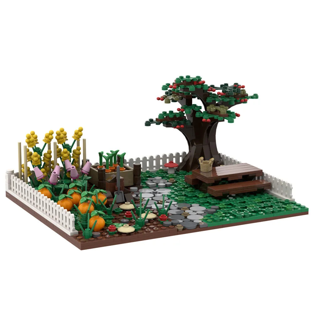 Décennie s de construction de jardin MOC-117694 plante bonsaï arbre bouquet de fleurs bricolage jouets créatifs dos cadeau pour enfants