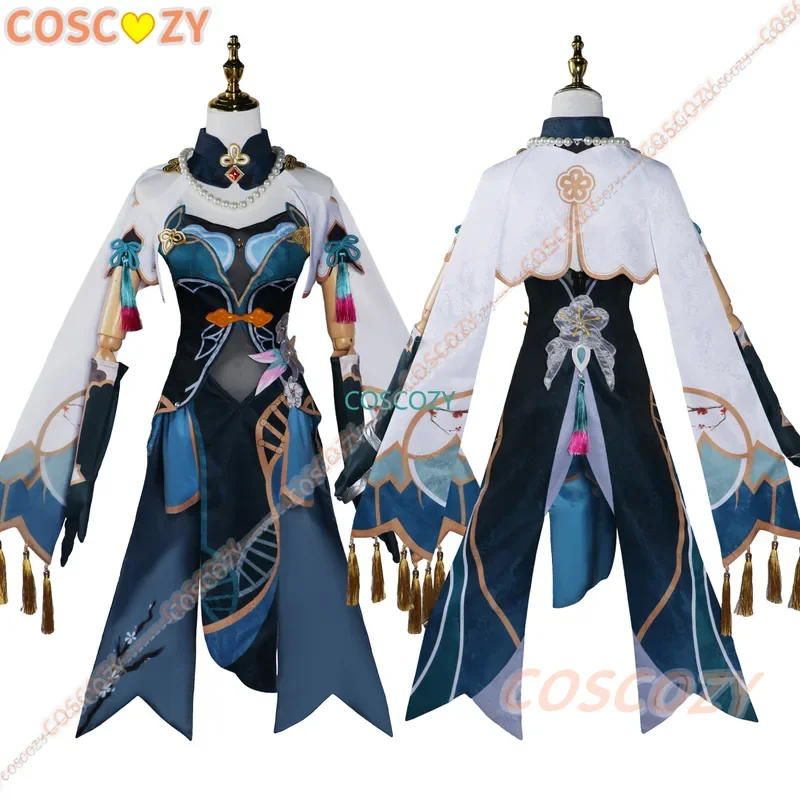 Ruan Mei cosplay costume wig thankai: Star rail dress gloves headwear earthgs pearl necklace uniform genius Ruan Mei cos