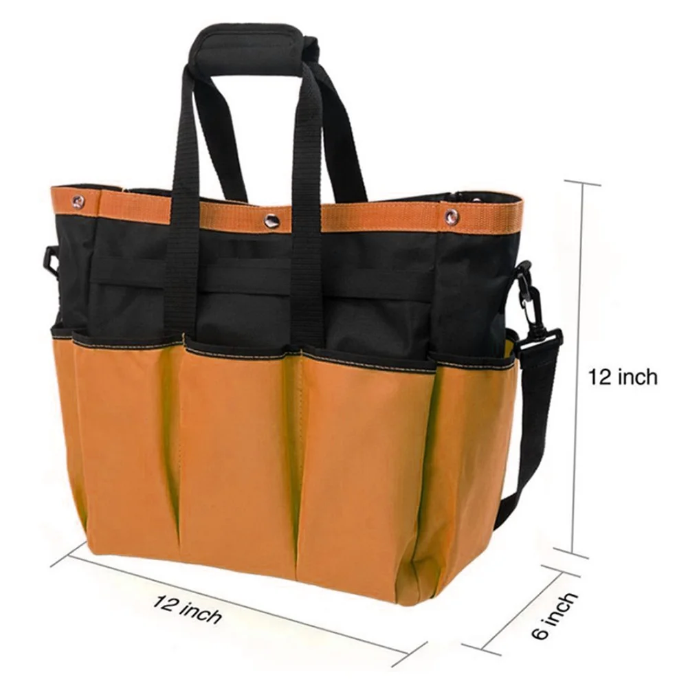 Tool Bag for Garden For Enthusiasts and Maintenance Workers Built with High-Density Oxford Cloth and Flat PE Bottom