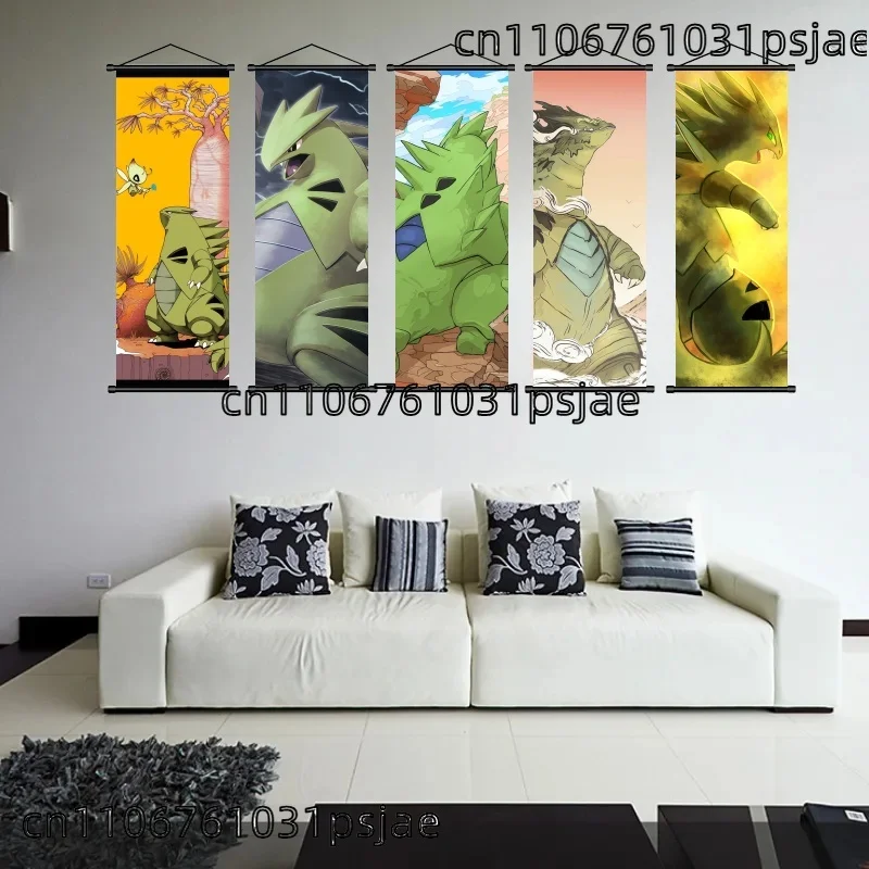 عرض Tyranitar باللغة الرجعية - على غرار، مغامرة - مشاهد مملوءة. يشعر الجسر الكلاسيكي والبوكيمون الجديد. شرف حالةها المميزة