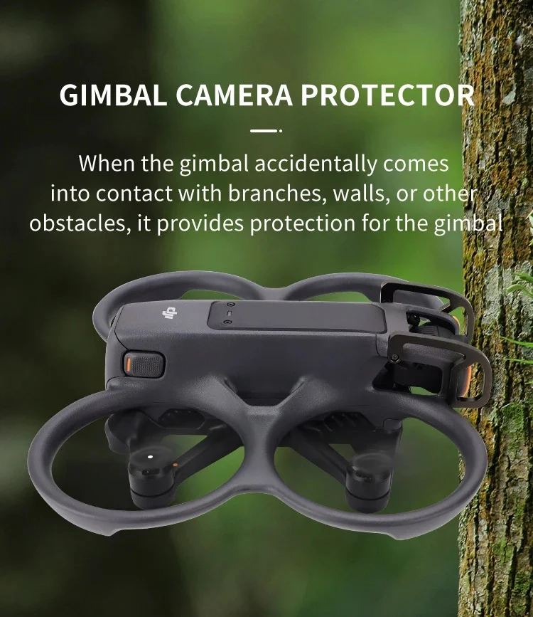 Gimbal Bumper for DJI Avata 2 Drone Guard Protect Bar Aluminum Alloy Anti-Collision Camera Lens Protector For Avata 2 Accessory