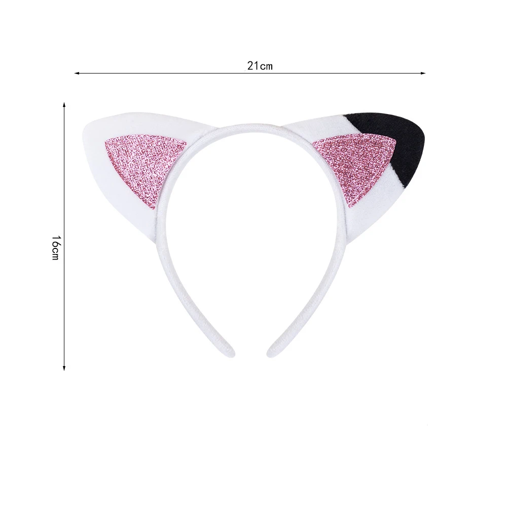 cartoon sweet Headband for Girls Birthday Party Headbands Cartoon Cat Ear Headpiece KId Hair Accessories Christmas gift