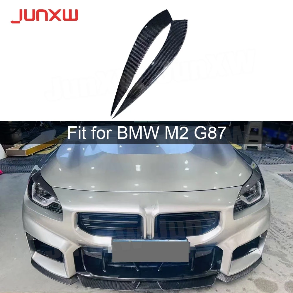 

Real Carbon Fiber Car Front Lamp Eyebrow Headlight Covers for BMW 2 Series G87 M2 Car Front Lamp Eyelids Body Kits Accessories