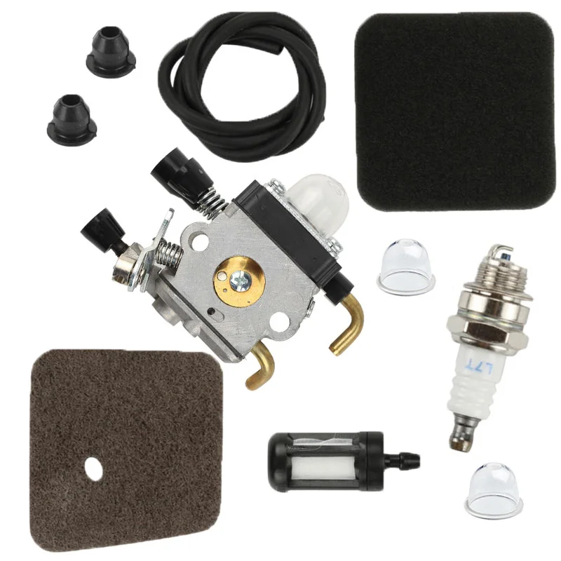 New Carburetor Kit For Stihlss BG72 BG75 HS80 FS85 FS80s FC75 FC85 FS75 Hedge Trimmer Carburetor And Fuel Line Filter Kit Tools