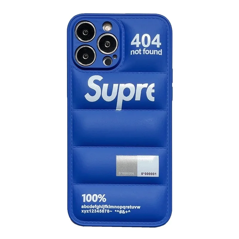 Funda de Moda Tipo Plumón para iPhone 17 Pro Max 16 15 14 Plus 13 12 11 XR Original Adorable Silicona 6