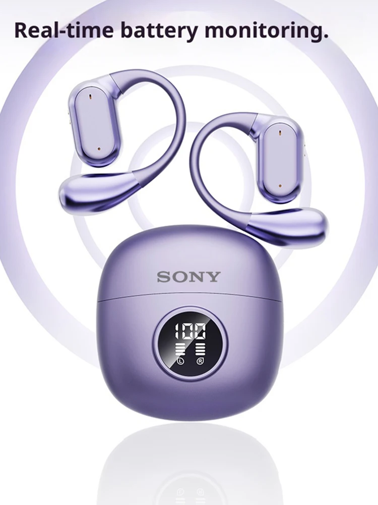 Picture 4: Original SONY Bluetooth 5.4 Ear Hook Headphones TWS Wireless Earphones HiFi Stereo Waterproof Headsets LED Display Touch Earbuds