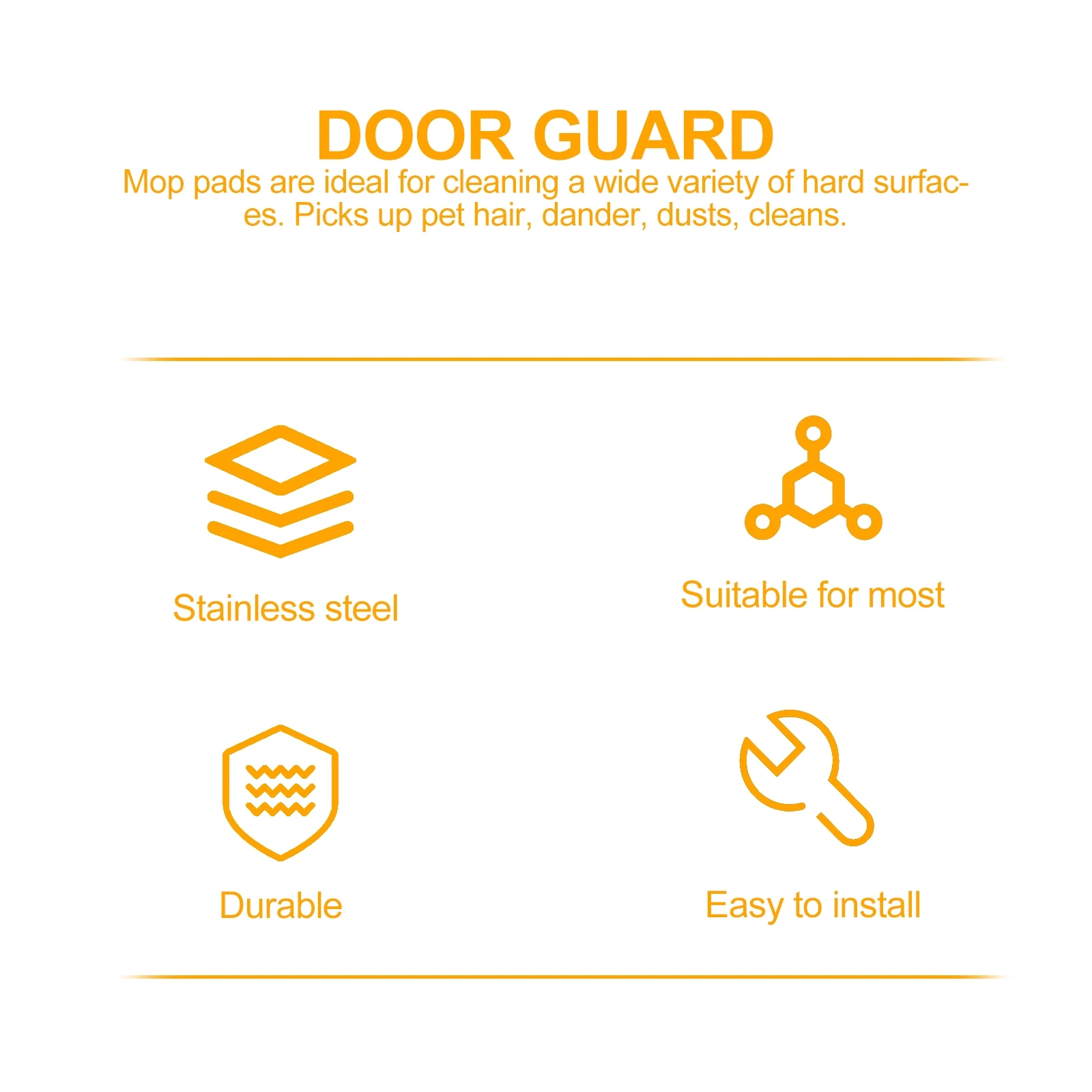 

Door Lock Accessories Metal Security Plate Stainless Steel Reinforcement Guard Universal Strike