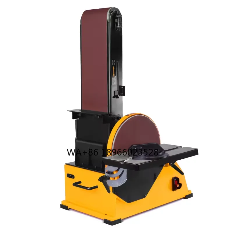 750 Вт 100x914 мм Многофункциональная дисковая ленточная шлифовальная машина Деревообработка Мягкий вал Шлифовальное оборудование для резьбы