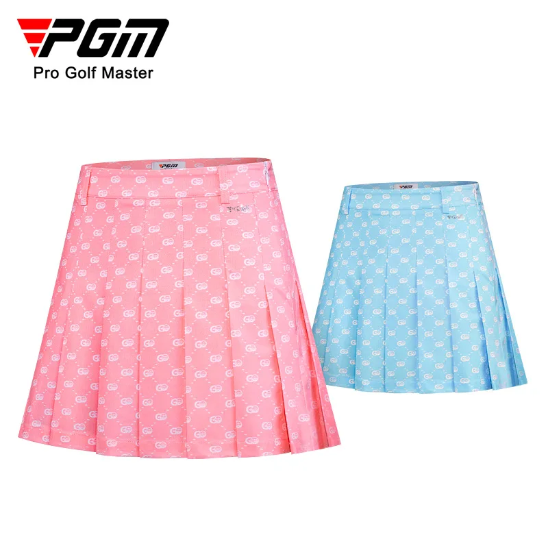 

PGM Golf Women's Skirt Fashion Flash Diamond Design Summer Waterproof Sports Pleated Skirts QZ084