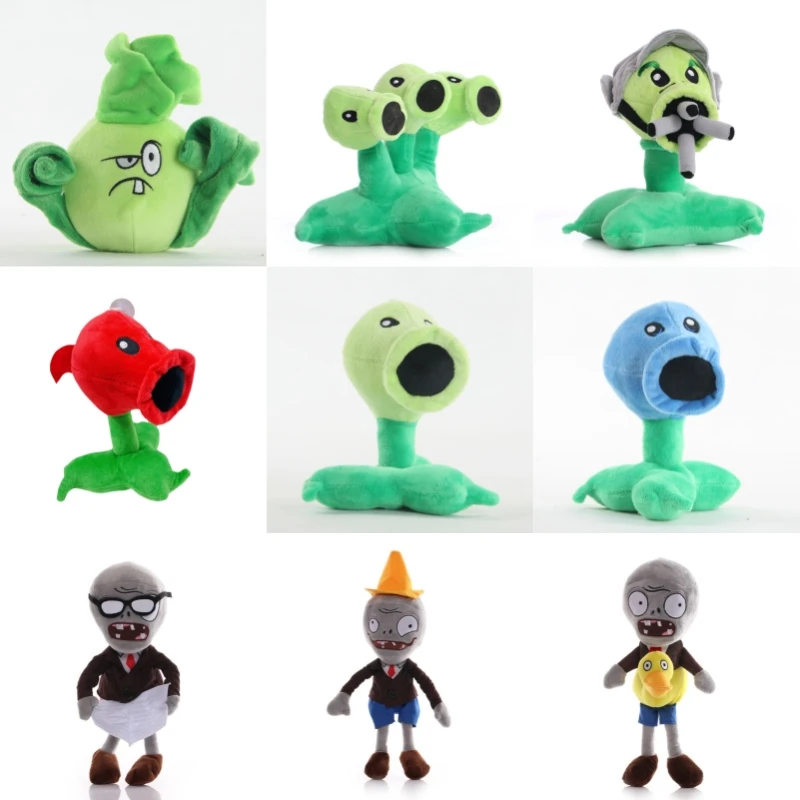 Plants vs Zombies 2 Video Game Character Plush Toys PVZ Plants Peashooter SunFlower Anime Stuffed Plush Dolls Gifts for Children