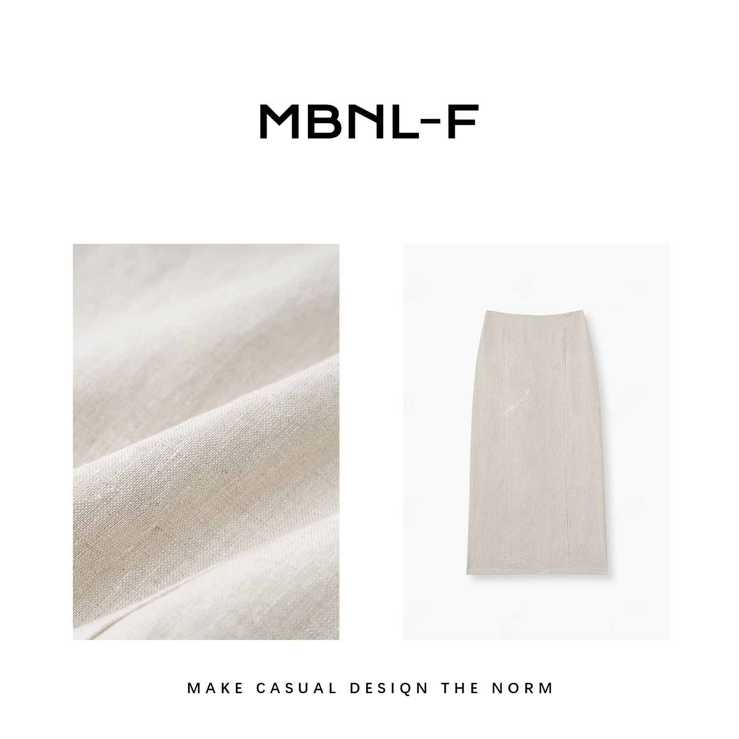 

Юбка миди с высокой талией MBNLF, повседневная, для женщин, лето 2024, другие материалы, 00% XMQZ39