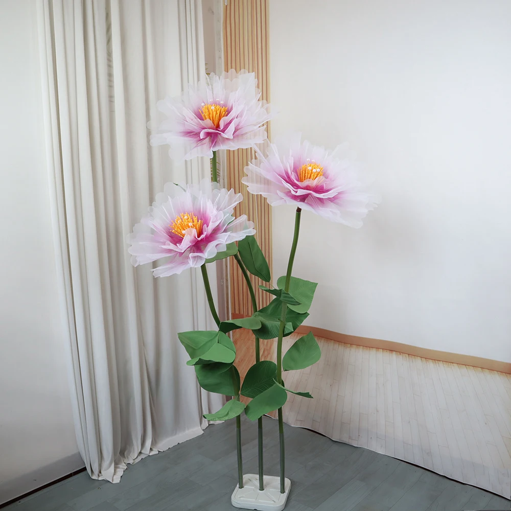 

High Quality Artificial Peony Large Handmade Yarn Flower Wedding Background Decoration Christmas Supplies Flowers Bouquet