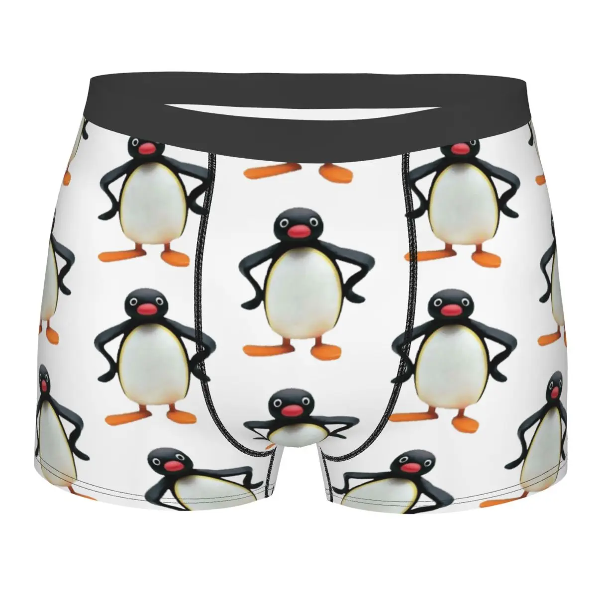 

Men Angry Pingu Underwear Funny Boxer Shorts Panties Male Soft Underpants S-XXL