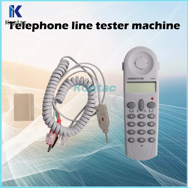 

Network Tester Telephone C019 Phone Butt Test Tester Lineman Cable for Telephone Line Fault Cable Tester Networks Telecom Test