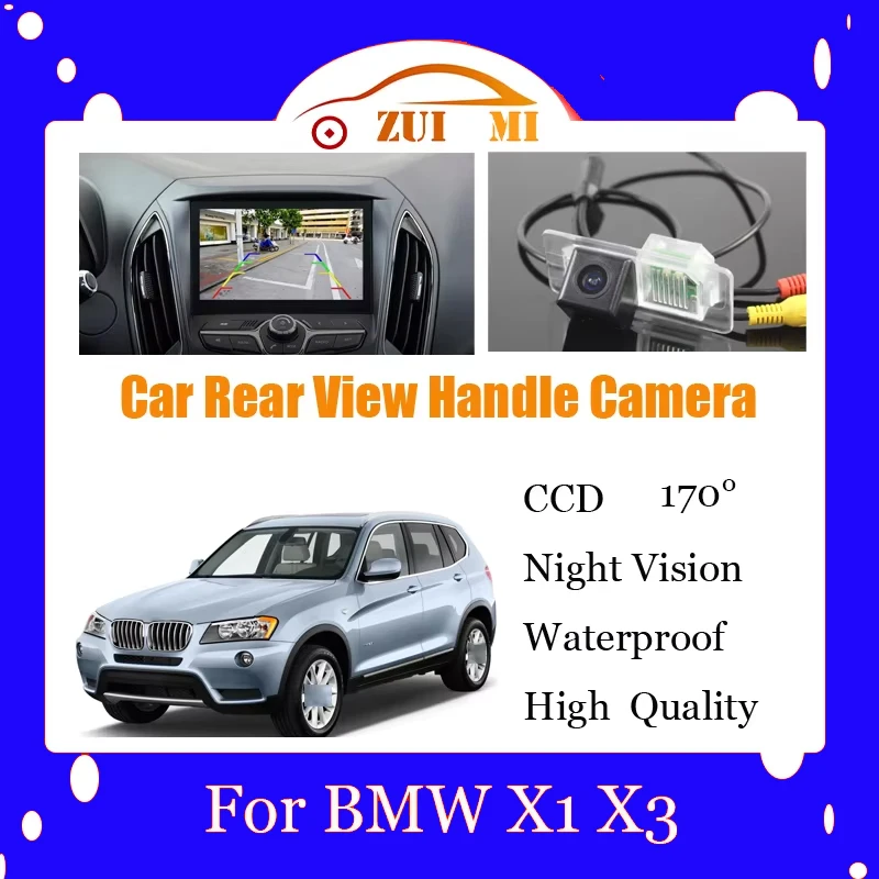 

Car Reverse Rear View Camera Waterproof CCD Full HD Night Vision Backup Parking Camera High Quality For BMW X1 X3 2011 2012 201
