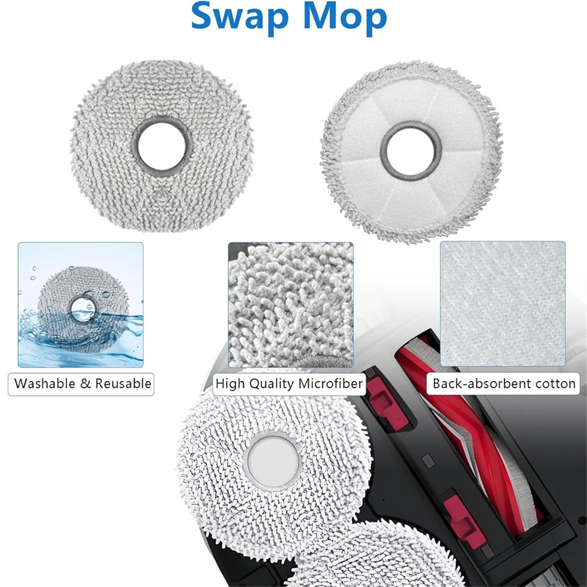 L65A для робота-пылесоса Yeedi M12 PRO + основная боковая щетка Hepa фильтр швабра тканевые мешки для пыли запасные части