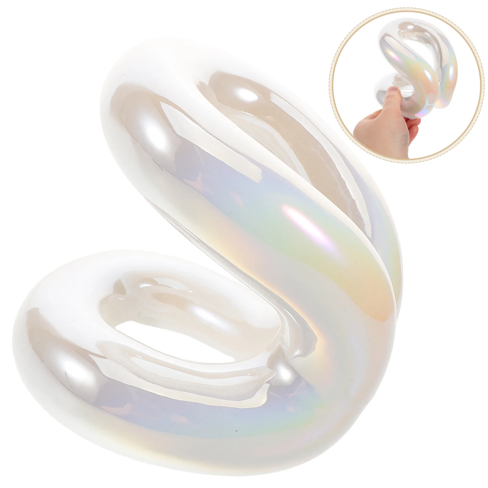 

Ceramic Pen Stand Multifunctional Desk Accessory Stylish Organizer for Stationery Makeup Brushes Vanities Kitchen Utensils