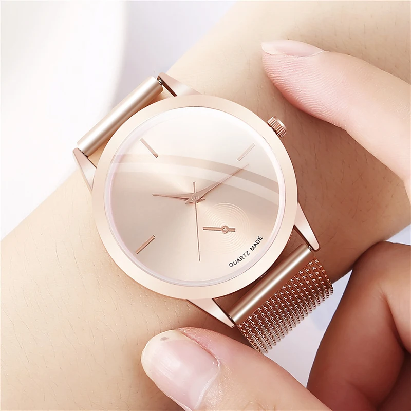 Pffee Silver Rose Gold Zegarki Dla Kobiet Moda Kwarcowy Zegarek Na Rękę Panie Eleganckie reloj mujer Prezenty