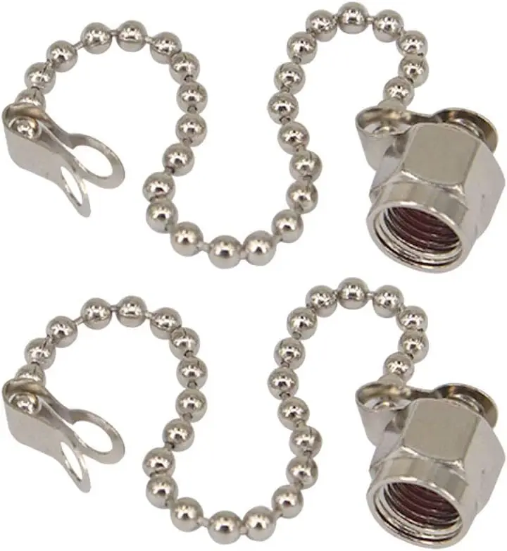 Staubkappe mit Kette für N-Typ-Buchse und UHF-Buchse, SO-239-Stecker, Adapter, Widerstand – Detail 5