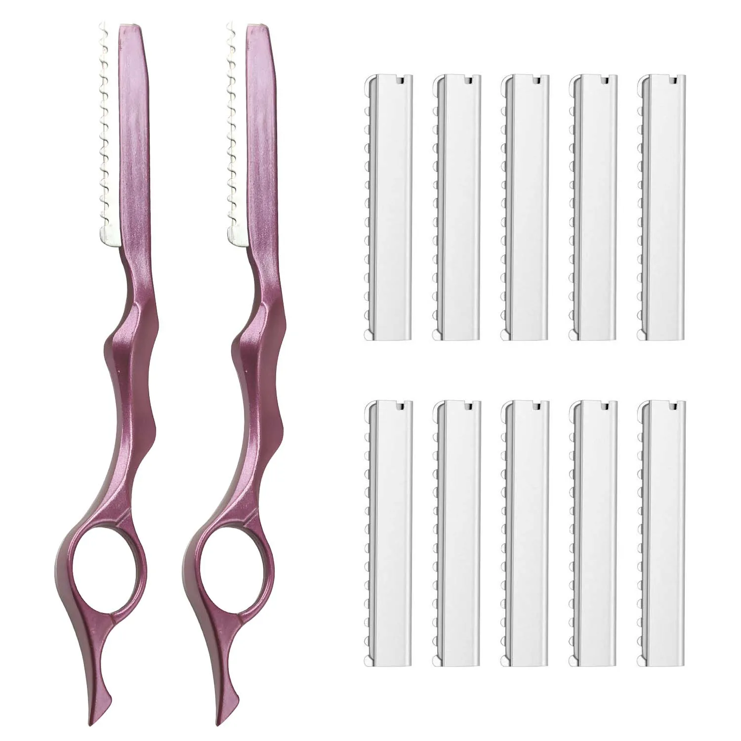 Thinning Razor Safe Salon Hairdressing Scissors Razor Shear Hair Cutter Rotary Barber Hair Cutting Knife Razors 5/10 1Blade