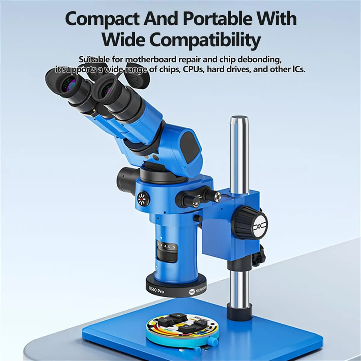 

RL-601Q Tempered Heat-Insulating Glass Clamp,Motherboard CPU Chip IC Repair Fixing Holding Tool for Mobile Phone