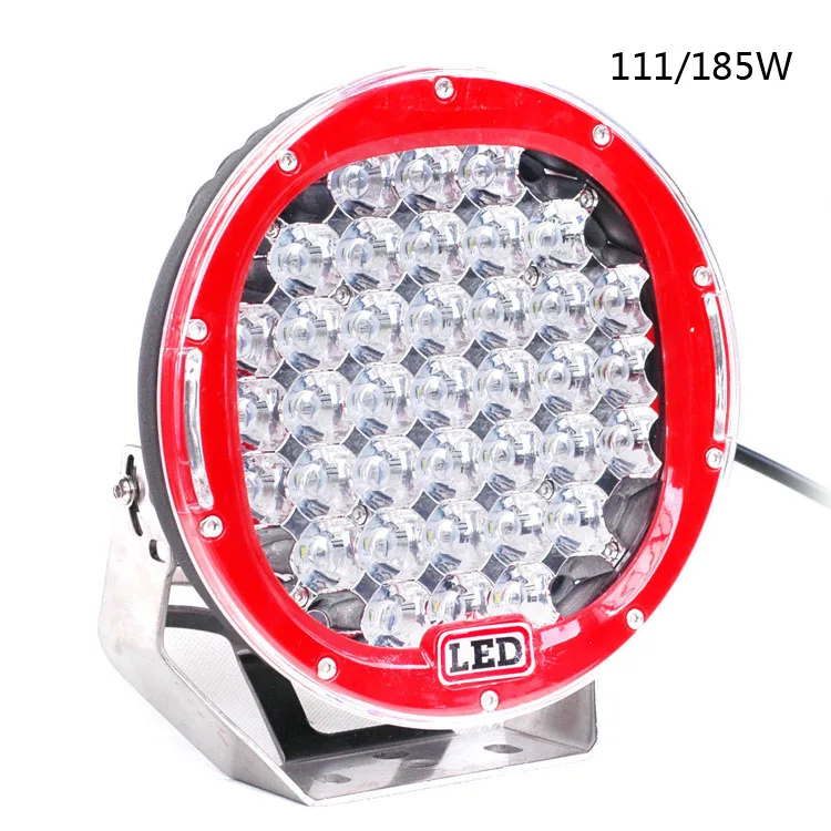 

Auto Lighting System 9 inch 185W Round LED Work Light Spot Beam LED Work Lamp For Offroad 4x4 Cars And Trucks SUV ATV light