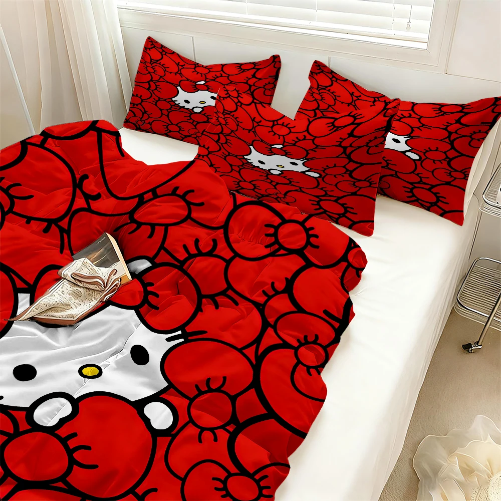 

Sanrio Hello Kitty Minimalist Quilt Cover is a comfortable and lightweight quilt cover suitable for all skin types.