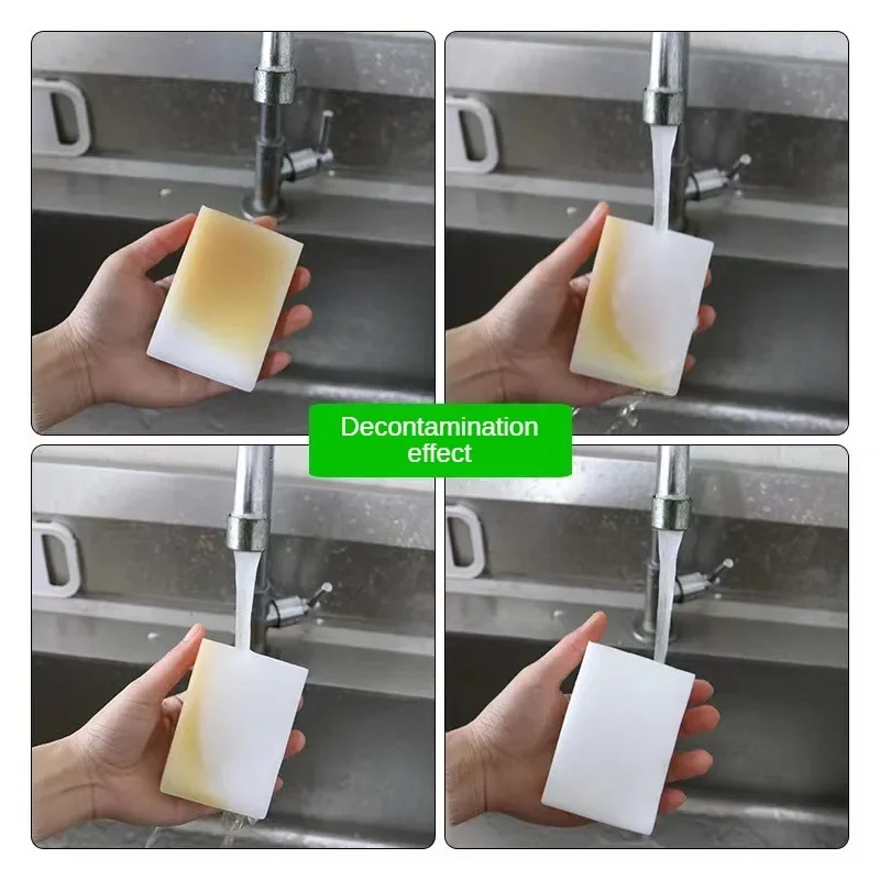 10/50/100pcs Sponge Eraser White Melamine Sponge For Dishwashing Kitchen Bathroom Office Cleaner Cleaning Tools 100*60*20mm