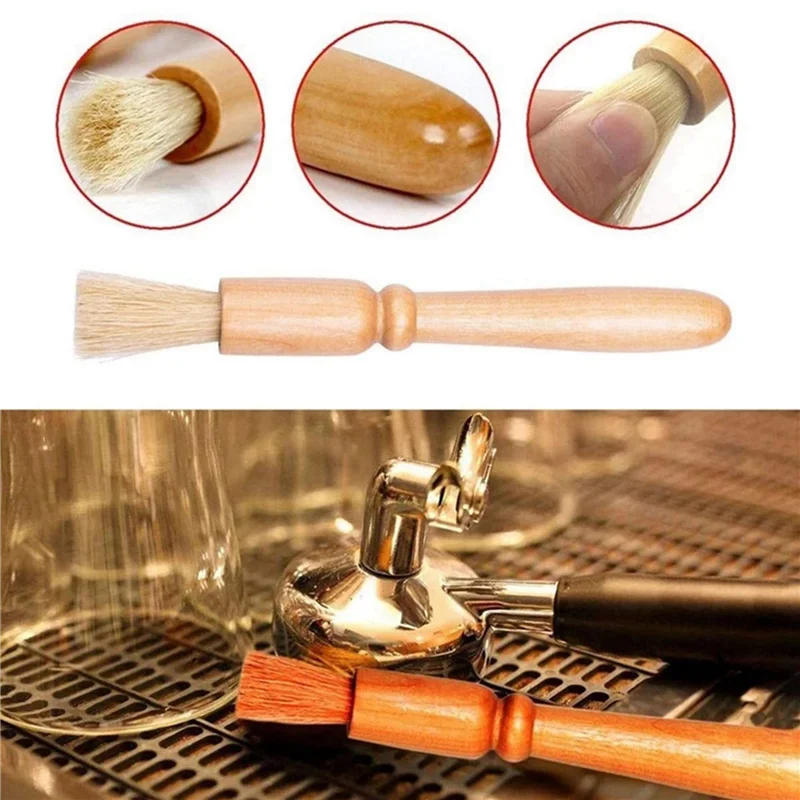 Juego de limpieza de máquina de café A83X-3X, cepillo molinillo de café, cabezal de grupo de máquina de café, cepillo de limpieza con filtro de máquina de café