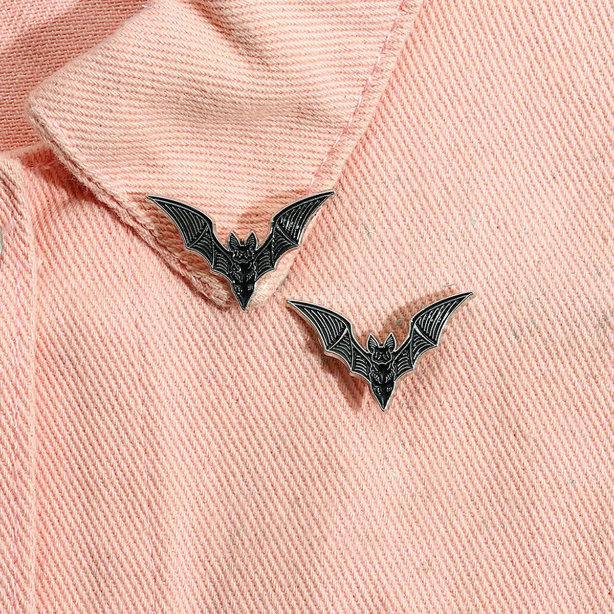 Dark Punk Style Enamel Pins Custom Vintage Gothic Bat Brooches Lapel Badges Horror Halloween Jewelry Gift For Kids Friends